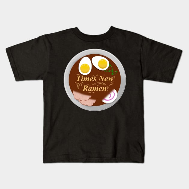 Times New Ramen Kids T-Shirt by IlanB